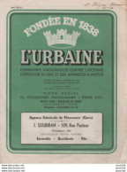 Delcampe - ASSURANCE CONTRE L' INCENDIE L ' URBAINE FONDE EN 1883 - AGENCE DE FLEURANCE GERS J. SOUBIRAN - 1955 - TOUS LES SCANS - 1950 - ...