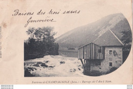 Delcampe - L2-39) ENVIRONS DE CHAMPAGNOLE - JURA - BARRAGE SUR L ' AIN A SIAM - EN  1901 - ( 2 SCANS ) - Champagnole