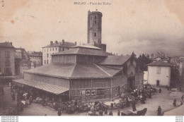 Delcampe - L2-12) MILLAU - AVEYRON - PLACE DES HALLES - MARCHE - ETALS - HABITANTS EN  1909 - ( 2 SCANS ) - Millau
