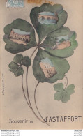 Delcampe - L18-47) ASTAFFORT - SOUVENIR -  TREFLE A QUATRE FEUILLES MULTIVUES - EDIT J.TAPIE , AUCH - EN 1907 - ( 2 SCANS ) - Astaffort