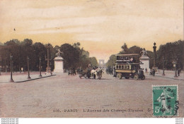 Delcampe - L39-75) PARIS - AVENUE DES CHAMPS - ELYSEES  - ANIMATION - EN 1911 - Champs-Elysées