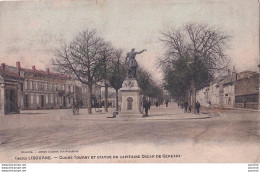 Delcampe - L39-33) LIBOURNE - COURS TOURNY ET STATUE DU CAPITAINE OSCAR  DE GENEREAUX - EN 1905 - ( 2 SCANS ) - Libourne