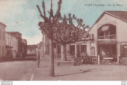Delcampe - L29-40) SORE - LANDES - SUR LA PLACE - ANIMEE - ( 2 SCANS ) - Sore