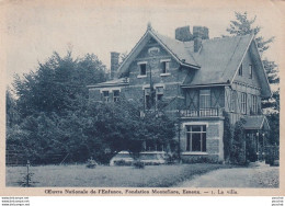 Delcampe - ESNEUX - OEUVRE NATIONALE DE L ' ENFANCE - FONDATION MONTEFIORE - LA VILLA + TAMPON AU DOS - EN 1934 - ( 3 SCANS ) - Esneux