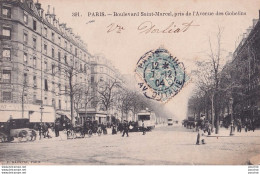 Delcampe - L5-75) PARIS (XIII°) BOULEVARD SAINT - MARCEL - PRIS  DE L ' AVENUE DES GOBELINS - EN 1904 - Paris (13)