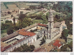 Delcampe - 33) VERDELAIS - GIRONDE - VUE AERIENNE DE LA BASILIQUE ET DES CLOITRES - CENTRE IMPORTANT DE PELERINAGES - ( 2 SCANS ) - Verdelais