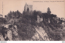 Delcampe - L9-61) DOMFRONT - ORNE -  LE DONJON - VUE PRISE DU TERTRE SAINTE - ANNE - EN 1928 - ( 2 SCANS ) - Domfront