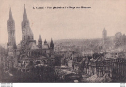 Delcampe - L9-14) CAEN - VUE GENERALE ET ABBAYE AUX HOMMES - ( 2 SCANS ) - Caen