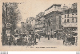 Delcampe - L32-75) PARIS (X°) BOULEVARD SAINT - MARTIN - EN 1905 - ( 2 SCANS ) - Paris (10)