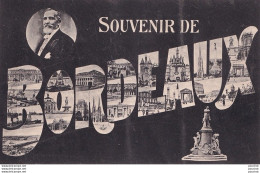 Delcampe - L14-33) BORDEAUX - SOUVENIR - EMILE LOUBET - MONUMENT GAMBETTA - LETTRES ALPHABET MULTIVUES - ( 2 SCANS ) - Bordeaux