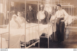 Delcampe - CASTELJALOUX - CARTE PHOTO BALISTAI - MARMANDE - CASTELJALOUX - HOPITAL  MILITAIRE - UNE SALLE DE L ' HOPITAL - 2 SCANS - Casteljaloux