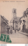 Delcampe - L20-68) MASSEVAUX  - HAUTE  - ALSACE - L ' EGLISE ET LA RUE PAVOISEES - ANIMATION - HABITANTS  - EN 1917 - Masevaux