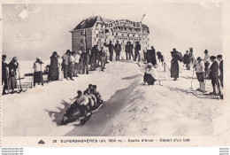 Delcampe - L13-31) SUPERBAGNERES (ALT. 1800 M) SPORT D ' HIVER DEPART UN BOB  - EN 1937 - ( 2 SCANS ) - Superbagneres