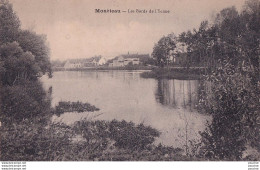 Delcampe - L13-89) MONETEAU - YONNE - LES BORDS DE L' YONNE - EN 1920 - ( 2 SCANS ) - Moneteau