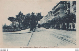 Delcampe - L7- SANTANDER - PASEO DE PEREDA DESDE PUERTO CHICO - TRAMWAYS - ( 2 SCANS ) - Cantabrië (Santander)