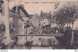 Delcampe - L7-61) LAIGLE - LA RIVIERE - LA RILLE A TRAVERS LA VILLE - ANIMATION - ( 2 SCANS ) - L'Aigle