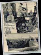Delcampe - Muehlhausen Thueringen Omas-Muentzer-Denkmal Popperoder Quelle Wappen * - Mühlhausen