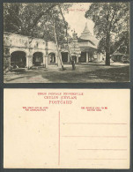 Delcampe - Ceylon Old Postcard Kelani Temple Street Scene Pagoda Tree Skeen Photo Sri Lanka - Sri Lanka (Ceylon)