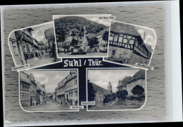 Delcampe - Suhl Thueringer Wald Suhl Grosse Kelber Strasse Malzhaus Karl Marx Platz - Suhl