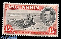Delcampe - Ascension 1938 1.5p, Perf. 13.5, Stamp Out Of Set, Unused (hinged), Sport - Mountains & Mountain Climbing - Escalada
