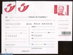 Delcampe - Belgium 2003 Address Change Card Set (3 Cards), Unused Postal Stationary - Cartas & Documentos
