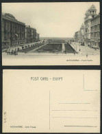 Delcampe - Egypt Old Postcard Alexandria French Garden Jardin Francaise Tram Brasserie Str. - Sonstige & Ohne Zuordnung