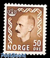Delcampe - Norway 1950 50o, Stamp Out Of Set, Mint NH - Ungebraucht