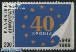 Delcampe - Greece 1989 200Dr, Coil, Stamp Out Of Set, Mint NH, History - Europa Hang-on Issues - Neufs