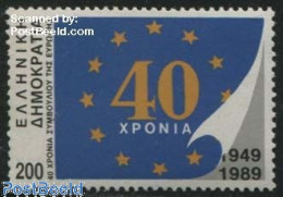Delcampe - Greece 1989 200Dr, Stamp Out Of Set, Mint NH, History - Europa Hang-on Issues - Neufs