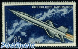 Delcampe - Gabon 1962 Stamp Out Of Set, Mint NH, Transport - Space Exploration - Nuovi