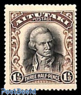 Delcampe - Aitutaki 1920 1.5d, Stamp Out Of Set, Unused (hinged), History - Explorers - Explorateurs