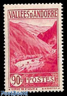 Delcampe - Andorra, French Post 1932 90c, Stamp Out Of Set, Unused (hinged) - Unused Stamps