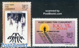 Delcampe - Turkish Cyprus 2001 Events 2v, Mint NH, History - Refugees - Réfugiés