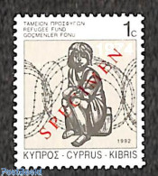 Delcampe - Cyprus 1992 REFUGEES 1V SPECIMEN, Mint NH - Neufs
