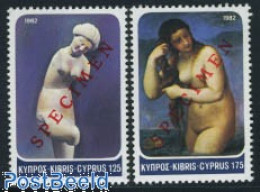 Delcampe - Cyprus 1982 Aphrodite 2v SPECIMEN, Mint NH, History - Sculpture - Neufs