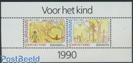 Delcampe - Suriname, Republic 1990 Child Welfare S/s, Mint NH, Art - Children Drawings - Surinam