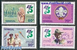 Delcampe - Senegal 1984 Scouting 4v, Mint NH, Sport - Scouting - Senegal (1960-...)
