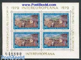 Delcampe - Romania 1979 INTEREUROPA BLOCK, Mint NH, Transport - Motorcycles - Aircraft & Aviation - Unused Stamps