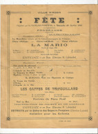 Delcampe - AGEN , FETE ORGANISEE PAR LES SAPEURS - POMPIERS LE DIMANCHE 25 JANVIER 1942 : LE PROGRAMME - Programs