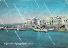 Delcampe - U641 Cartolina Gallipoli Spiaggia Della Parita' Provincia Di Lecce - Lecce