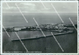 Delcampe - U644 Cartolina Gallipoli In Prospettiva Il Complesso Portuale Lecce - Lecce
