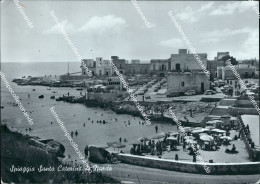 Delcampe - U654 Cartolina Spiaggia Di S.caterina Di Nardo' Provincia Di Lecce Spedita 1963 - Lecce