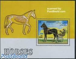 Delcampe - Afghanistan 1996 Horses S/s, Mint NH, Nature - Horses - Afghanistan