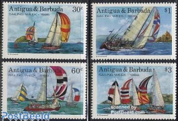 Delcampe - Antigua & Barbuda 1988 Sailing Week 4v, Mint NH, Sport - Transport - Sailing - Ships And Boats - Vela