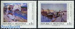 Delcampe - Argentina 1989 Paintings 2v, Mint NH, Transport - Ships And Boats - Paintings - Neufs