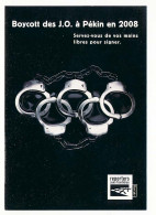Delcampe - CPM 10,5 X 15 Boycott Des Jeux Olympiques D'été De PEKIN En 2008   Olympics Games - Ereignisse