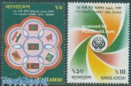 Delcampe - Bangladesh 1992 SAARC 2v, Mint NH - Bangladesch