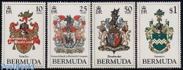 Delcampe - Bermuda 1983 Coat Of Arms 4v, Mint NH, History - Coat Of Arms - Bermudas