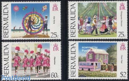 Delcampe - Bermuda 1995 Folklore 4v, Mint NH, Performance Art - Sport - Various - Folklore - Bermudas