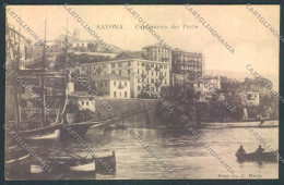 Delcampe - Savona Città Barca Veliero Cartolina LQ9985 - Savona